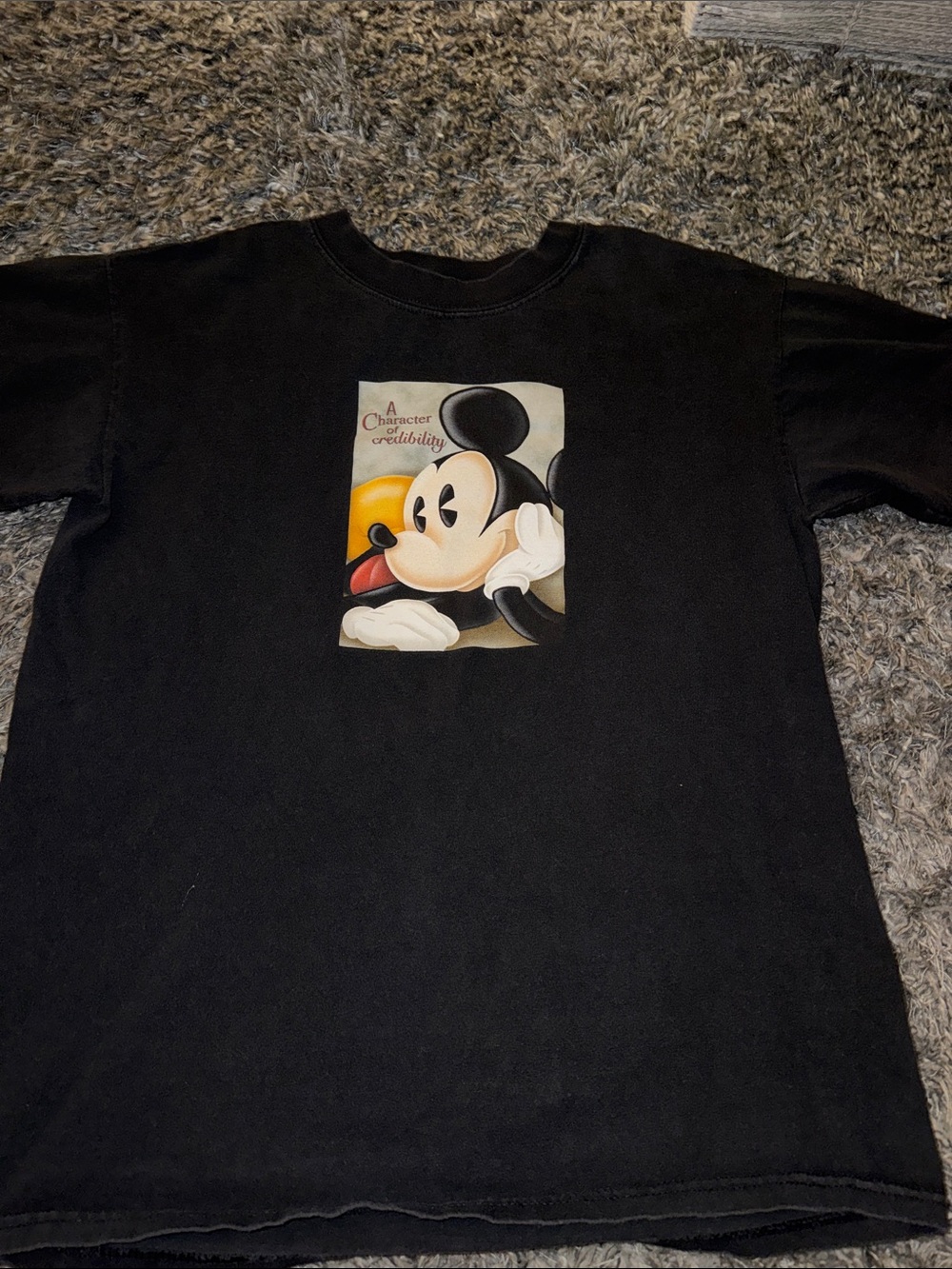 Black Mickey Mouse Graphic Tee